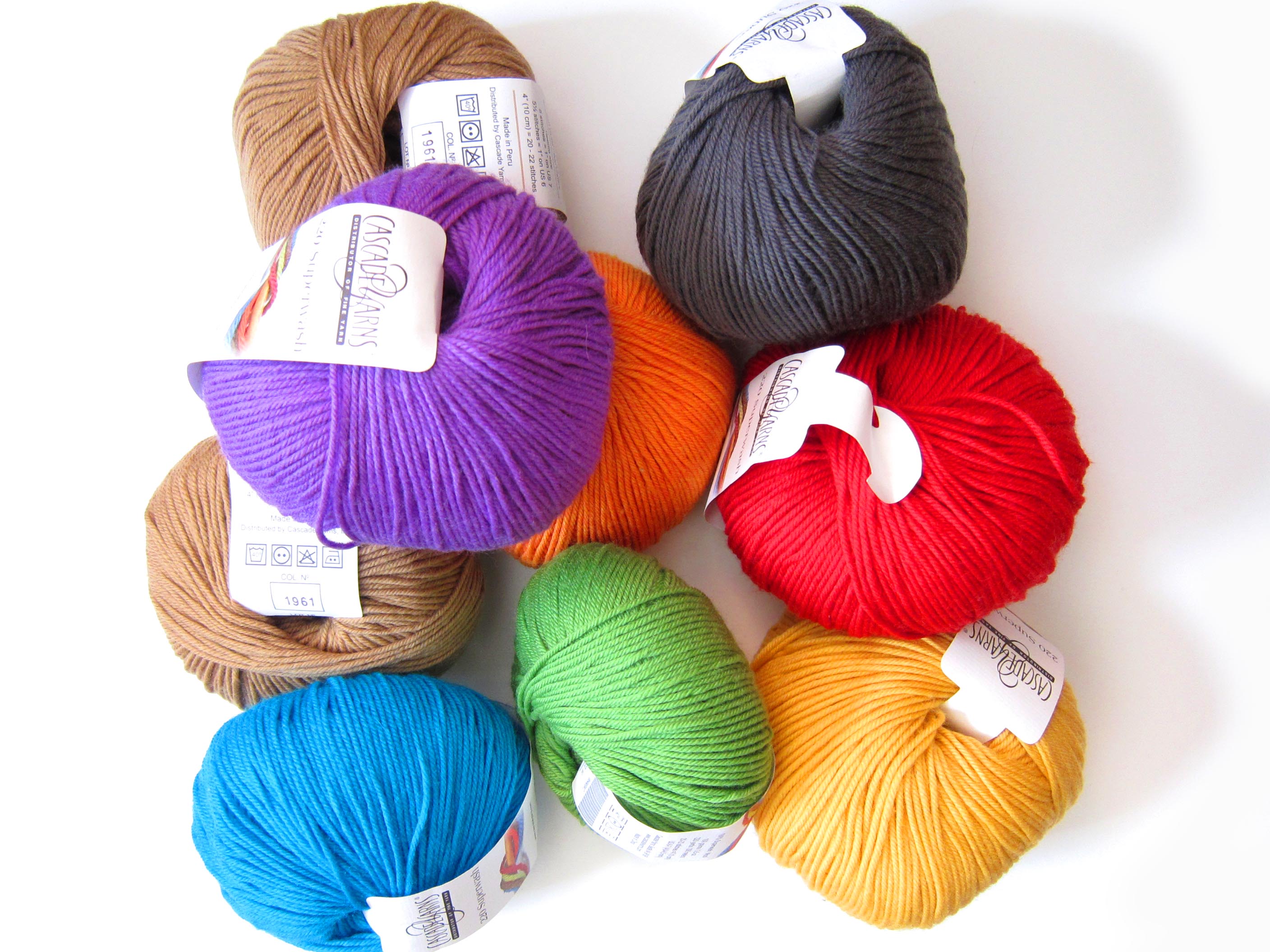 rainbow yarns