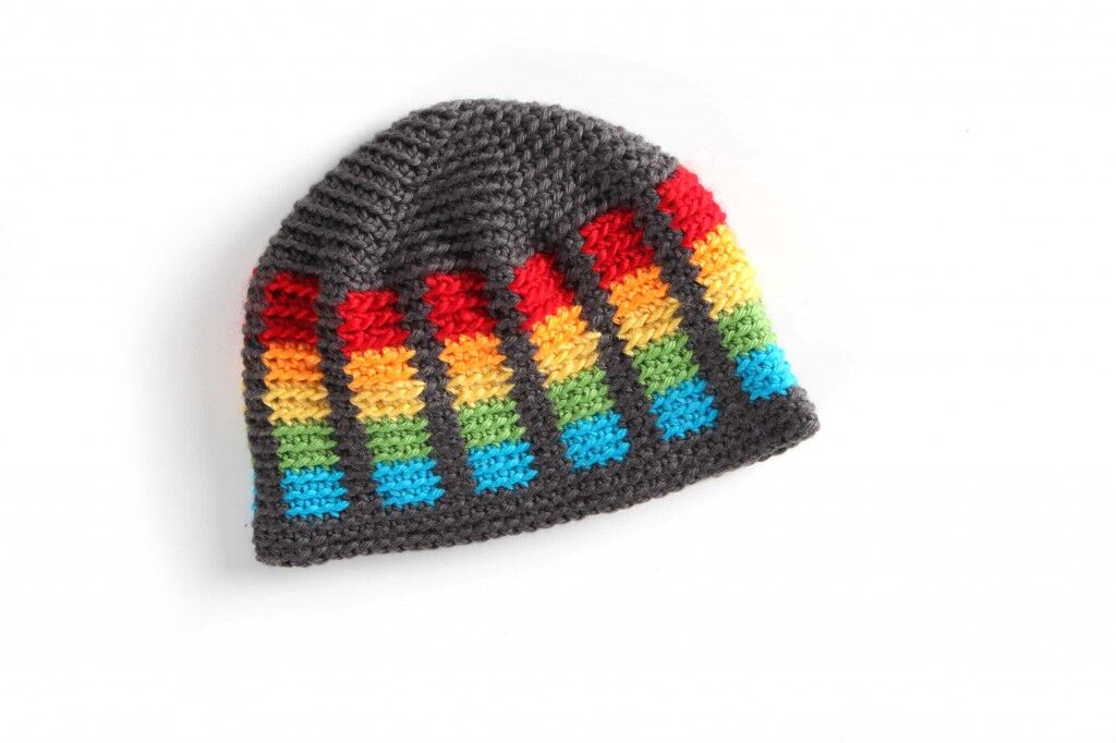 Tutorial: Crochet Rainbow Hat - Shiny Happy World display picture 1
