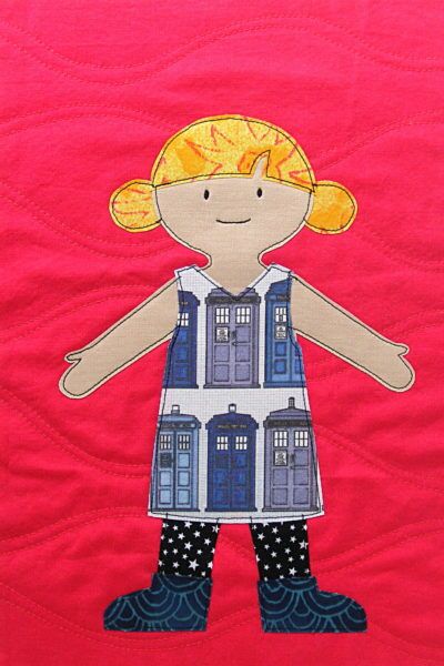 example of fussy cut applique for a tutorial from Shiny Happy World