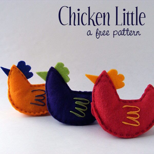 Free Felt Chicken Pattern Shiny Happy World